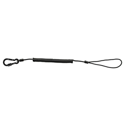 ALIENS Spirálový lanyard s černou šroubovací mini karabinou