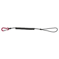ALIENS Spirálový lanyard s červenou šroubovací mini karabinou