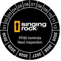 Singing Rock REVIZNÍ SAMOLEPKY PŘÍŠTÍ KONTROLA