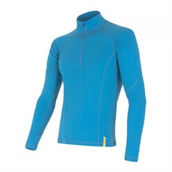 Sensor DOUBLE FACE MERINO WOOL dlouhý rukáv, 3/4 zip