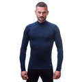 Sensor MERINO DOUBLE FACE 3/4 zip, dlouhý rukáv