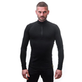 Sensor MERINO DOUBLE FACE 3/4 zip, dlouhý rukáv